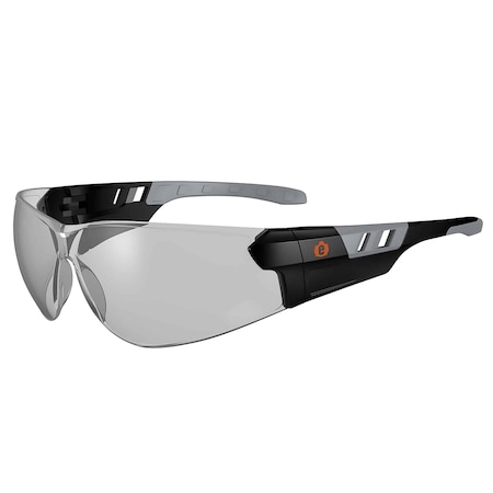 Anti-Fog In/Outdoor Lens Matte Black Frameless Safety Glasses